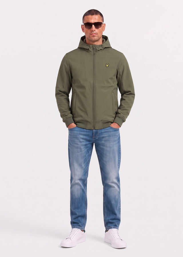 Lyle & Scott Jackets Fleece back softshell jacket - true olive