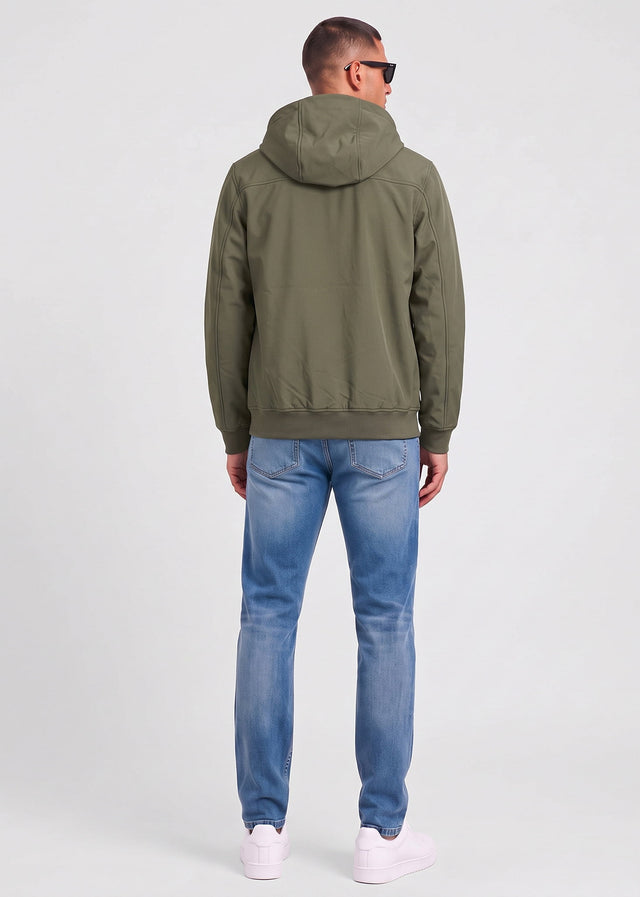 Lyle & Scott Jackets Fleece back softshell jacket - true olive