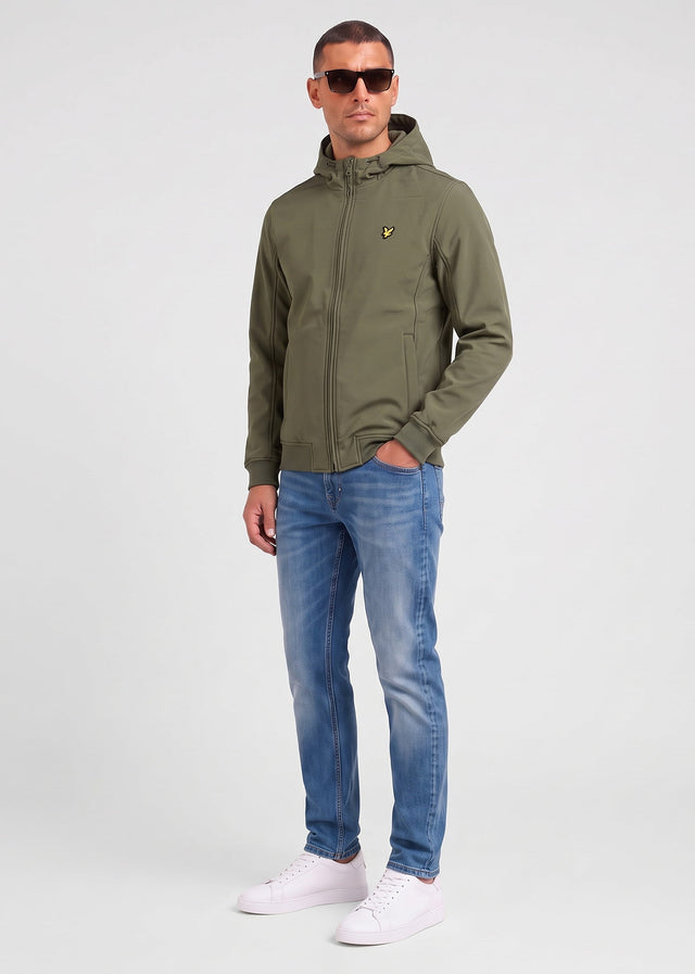Lyle & Scott Jackets Fleece back softshell jacket - true olive