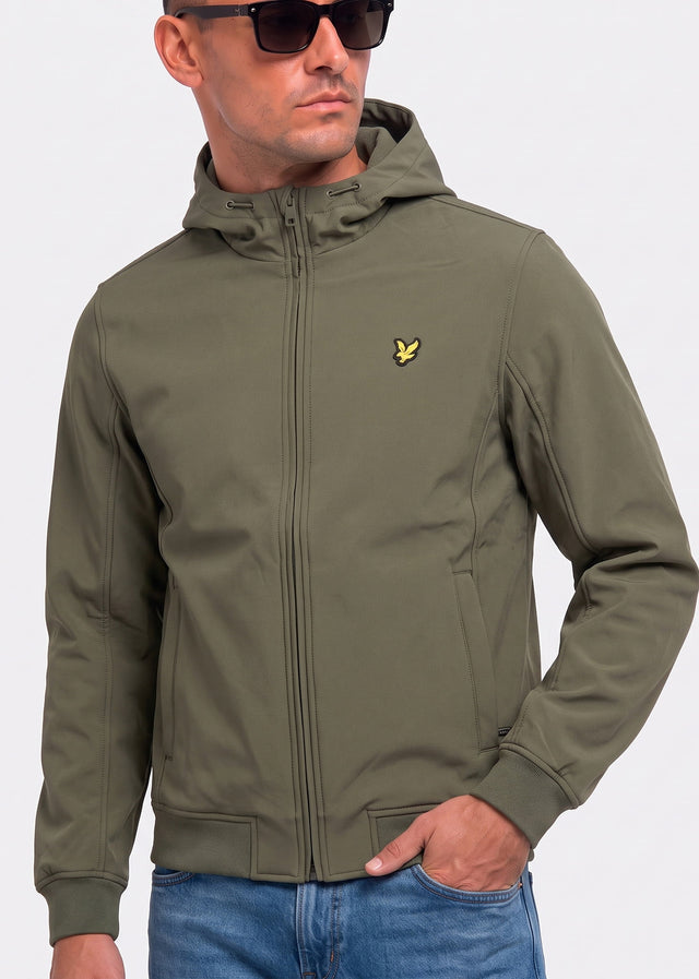Lyle & Scott Jackets Fleece back softshell jacket - true olive