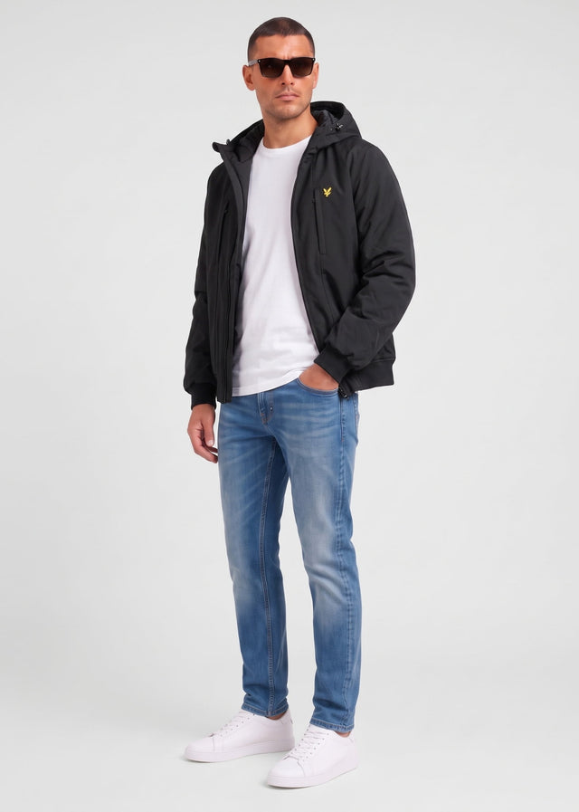 Lyle & Scott Jackets Wadded softshell jacket - jet black