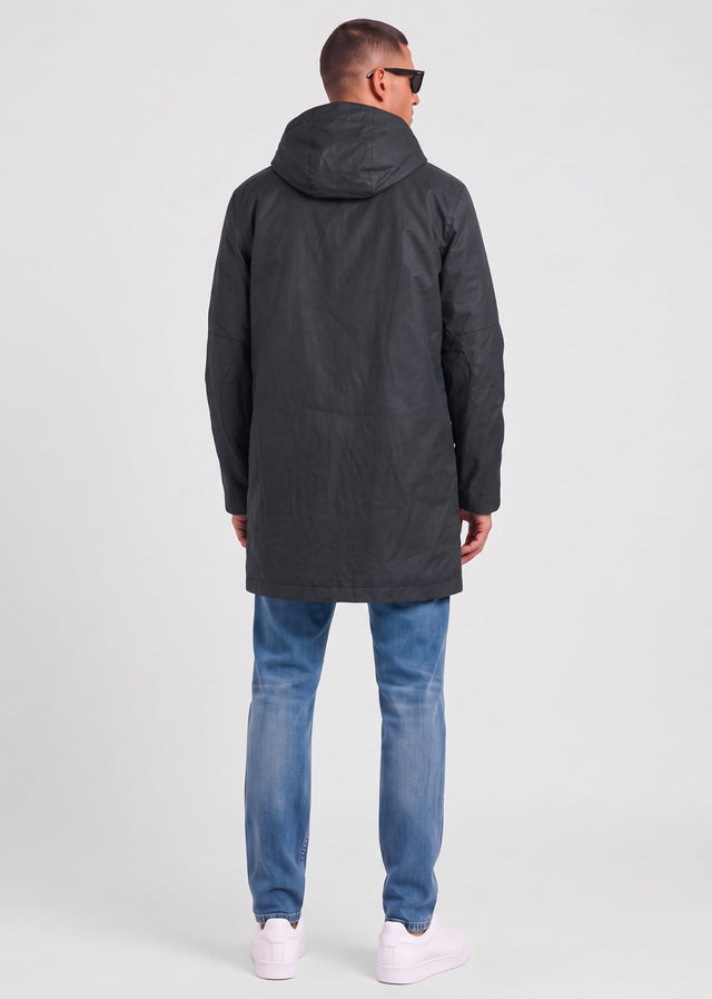Lyle & Scott Jackets Waxed guard parka - jet black