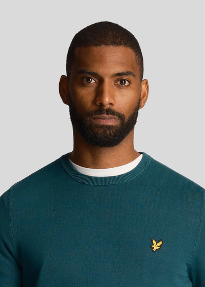 Lyle & Scott Truien  Cotton crew neck jumper - malachite green 