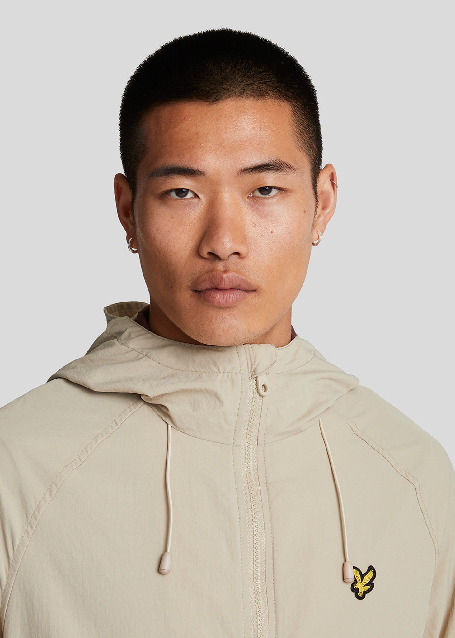 Lyle & Scott Jassen  Hooded windbreaker jacket - stone 