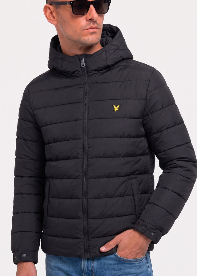 Lyle & Scott Jackets Hooded quilted jacket - jet black