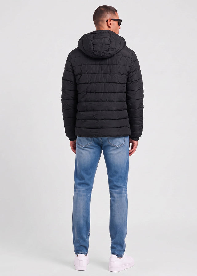 Lyle & Scott Jackets Hooded quilted jacket - jet black