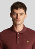 Lyle & Scott Polo's  Plain polo shirt - burgundy 