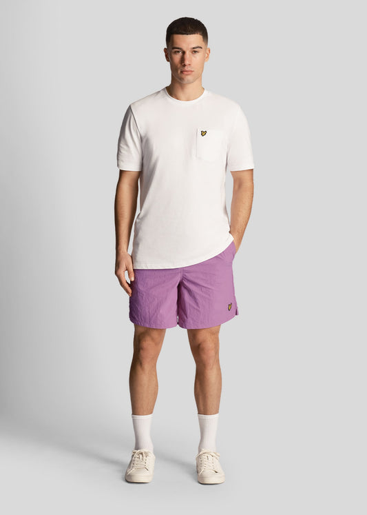 Lyle & Scott Zwembroeken  Plain swim short - card purple 