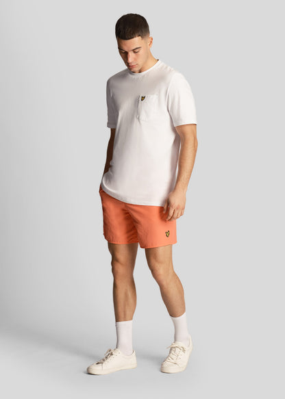 Lyle & Scott Zwembroeken  Plain swim short - tangerine tango 