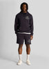 Lyle & Scott Korte Broeken  Racquet club graphic sweat short - dark navy 