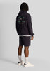 Lyle & Scott Korte Broeken  Racquet club graphic sweat short - dark navy 