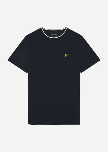 Lyle & Scott T-shirts  Tipped t-shirt - dark navy chalk 