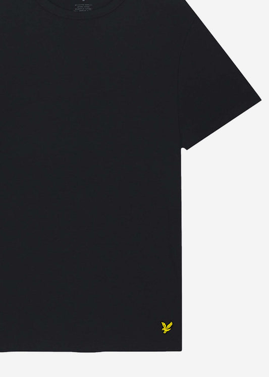 Lyle & Scott T-shirts  Maxwell 3 pack t-shirt - jet black 