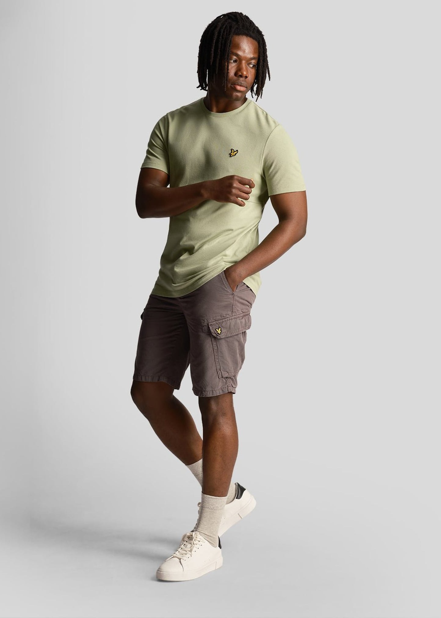 Lyle & Scott Korte Broeken  Wembley cargo short - anthracite 