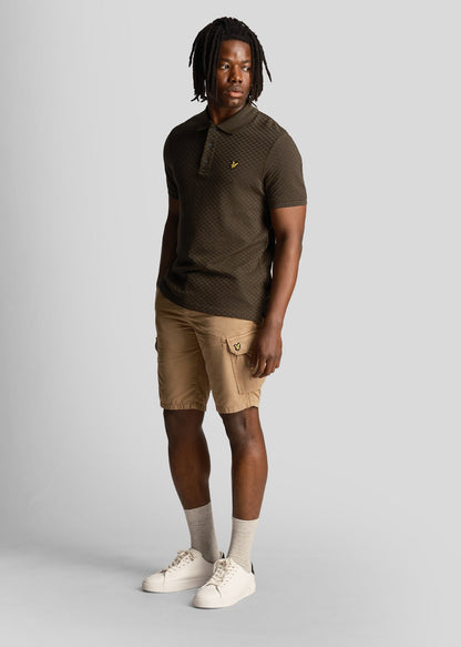 Lyle & Scott Korte Broeken  Bestseller Wembley cargo short - biscuit 