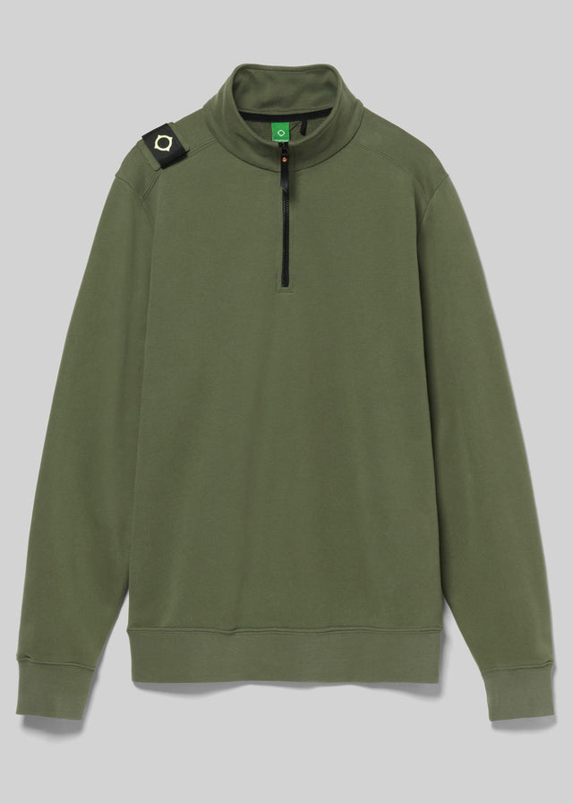 MA.Strum Sweaters Training quarter zip sweatshirt - bronze green