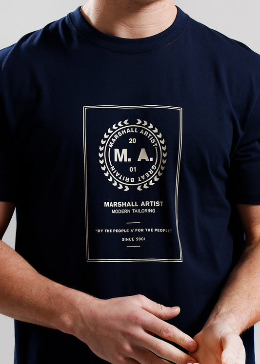 Marshall Artist T-shirts  Cartellino t-shirt - navy 