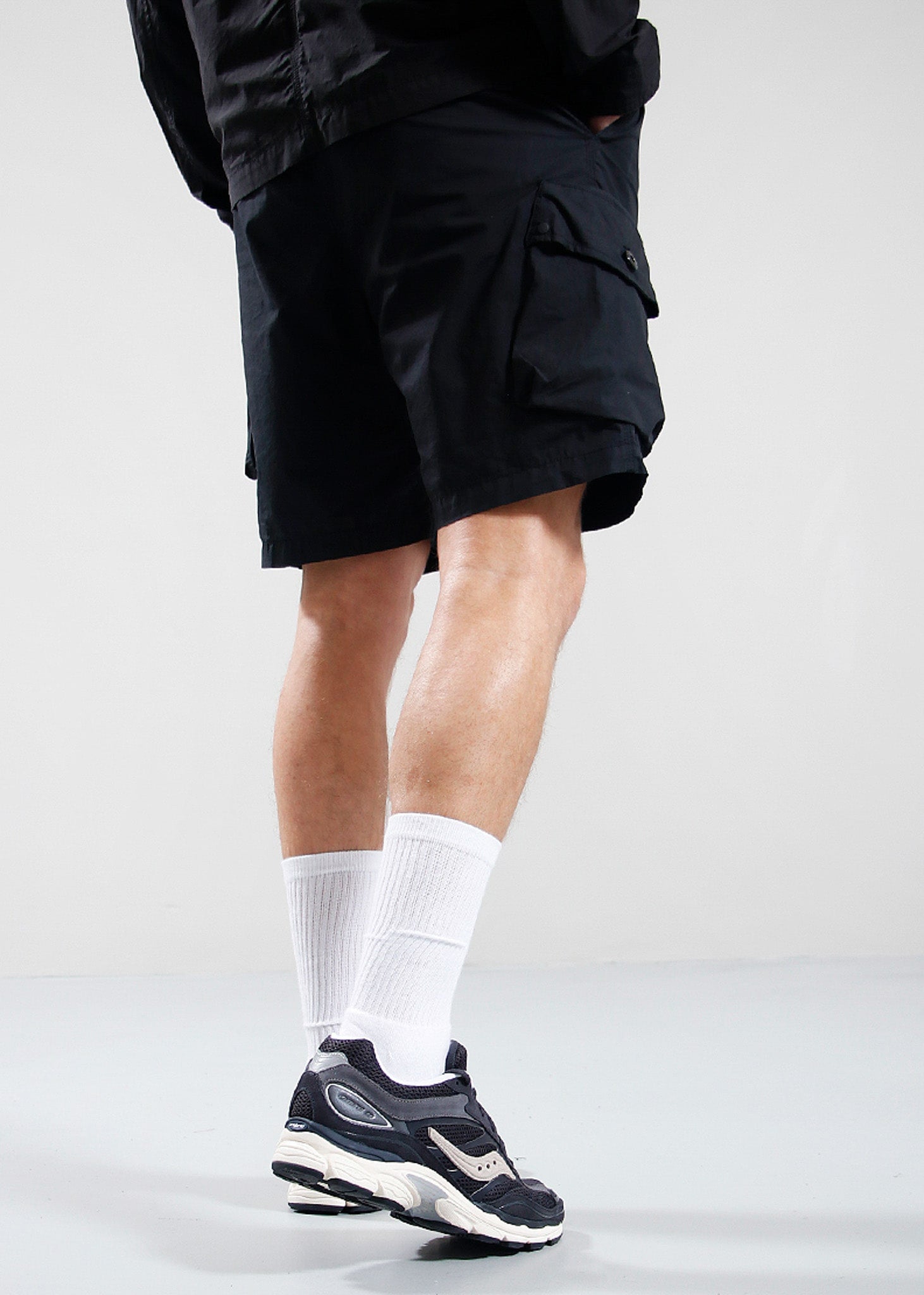 Marshall Artist Cargo Shorts Black Marshall Artist Garment Dyed