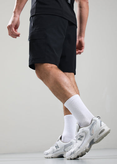 Marshall Artist Korte Broeken Trail cargo short - black