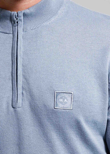 Marshall Artist Truien Siren knitted 1/4 zip - nardo grey