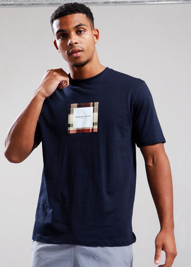 Marshall Artist T-shirts UK ism box logo t-shirt - navy