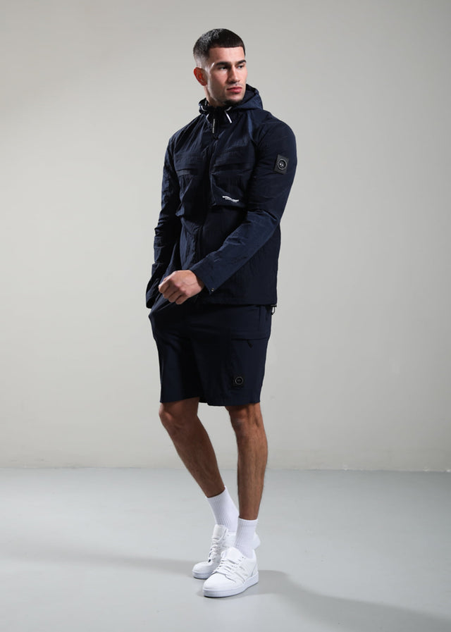 Marshall Artist Jackets Sicuro hooded overshirt - navy