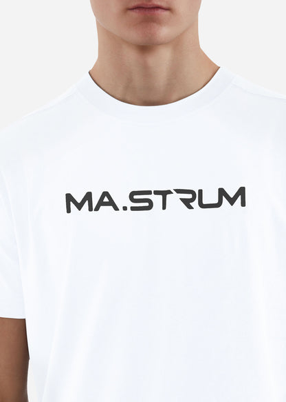 MA.Strum T-shirts  Chest print tee - optic white 