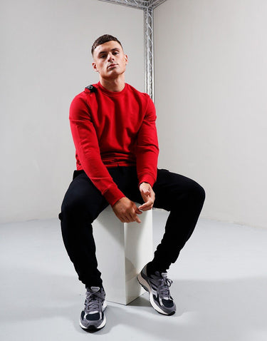 MA.Strum Truien  Core crew sweatshirt - carmine red 
