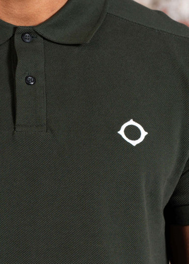 MA.Strum Polo's SS pique polo - oil slick