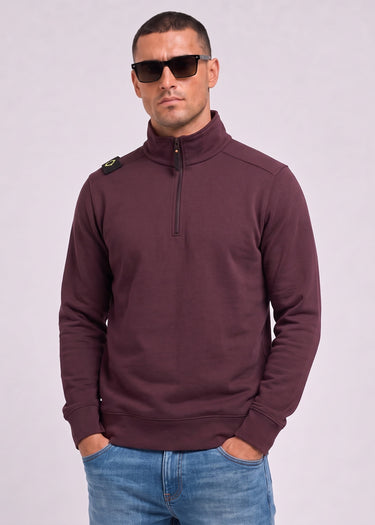 MA.Strum Truien Training quarter zip sweatshirt - wine
