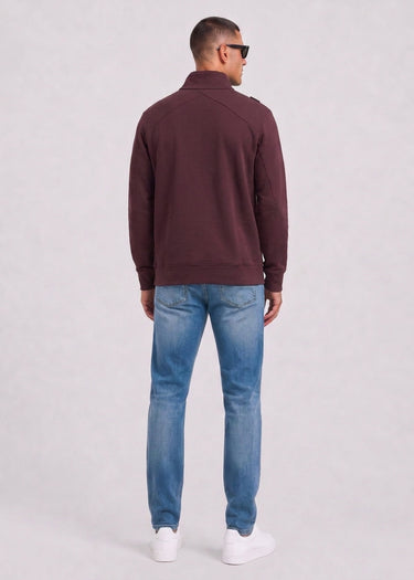 MA.Strum Truien Training quarter zip sweatshirt - wine