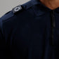 MA.Strum Polo's  Ls jersey zip polo - ink navy 