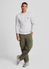 Lyle & Scott Truien  Cotton merino crew neck jumper - light grey marl 