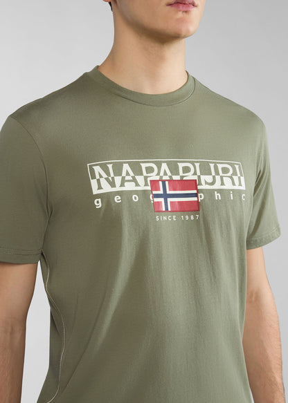 Napapijri T-shirts  Aylmer t-shirt - green lichen 