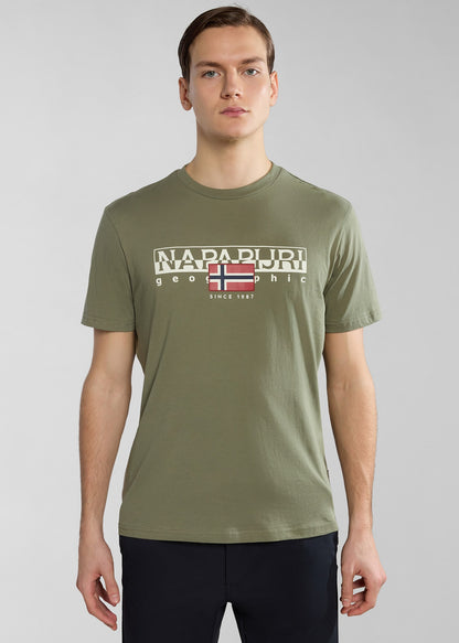 Napapijri T-shirts  Aylmer t-shirt - green lichen 