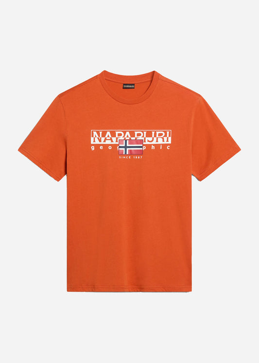 Napapijri T-shirts  Aylmer t-shirt - orange burnt 
