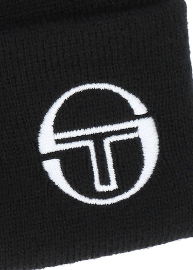 Sergio Tacchini Mutsen Oyeh 2 turn up beanie - black