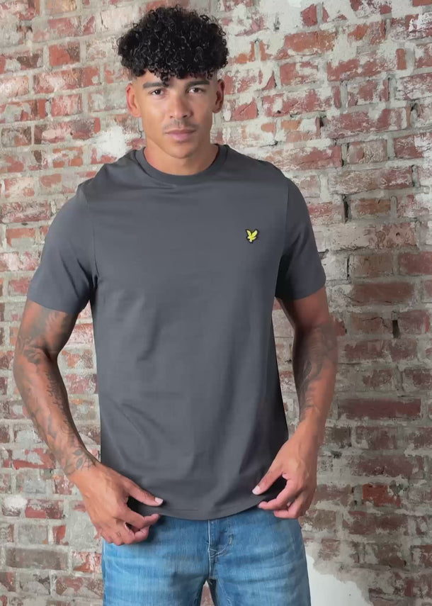 Lyle & Scott T-shirts Plain t-shirt - gunmetal