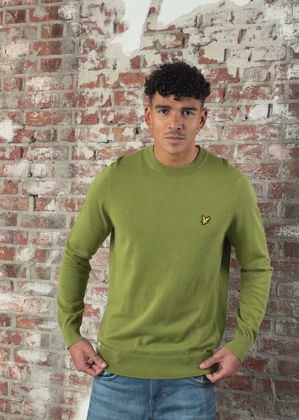 Lyle & Scott Truien Cotton crew neck jumper - shrub green