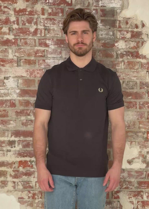 Fred Perry Polo's The fred perry polo shirt- Anchor Grey Oatmeal