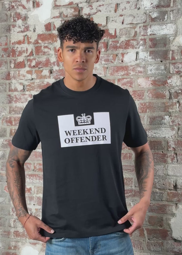 Weekend Offender T-shirts Prison - black
