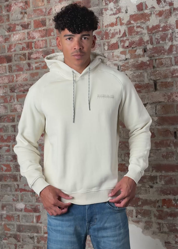 Napapijri Hoodies Back graphic hoodie - beige dimity