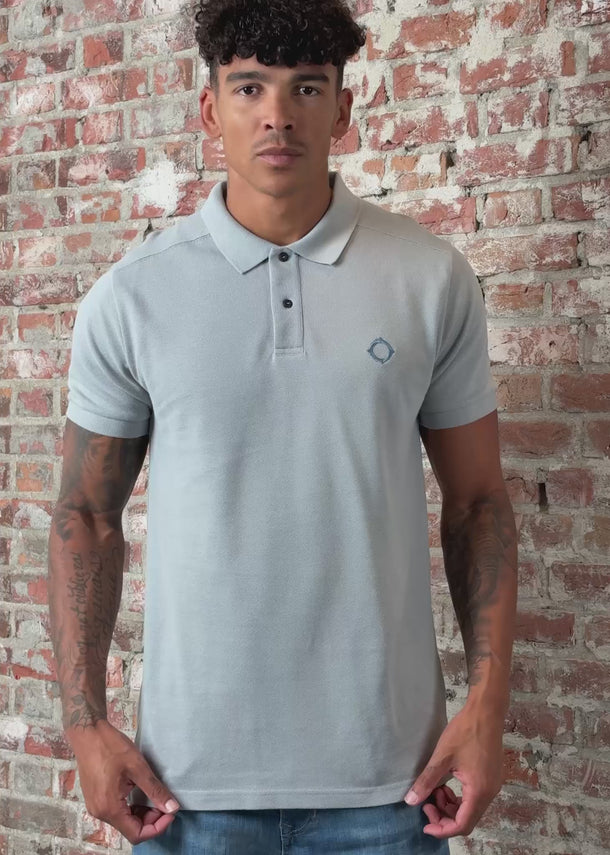 MA.Strum Polo's Ss pique polo - battleship grey