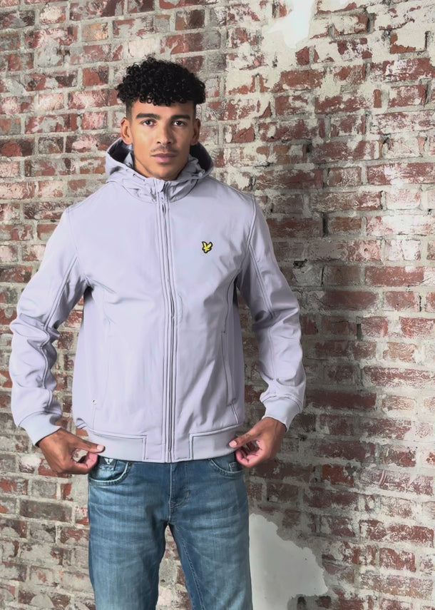 Lyle & Scott Jassen Fleece back softshell - ash lilac