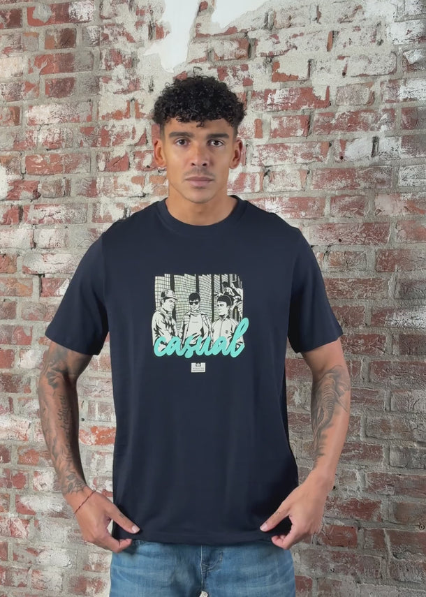 Weekend Offender T-shirts Terrace - navy