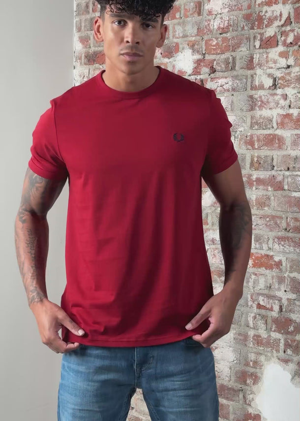 Fred Perry T-shirts Ringer t-shirt - burnt red