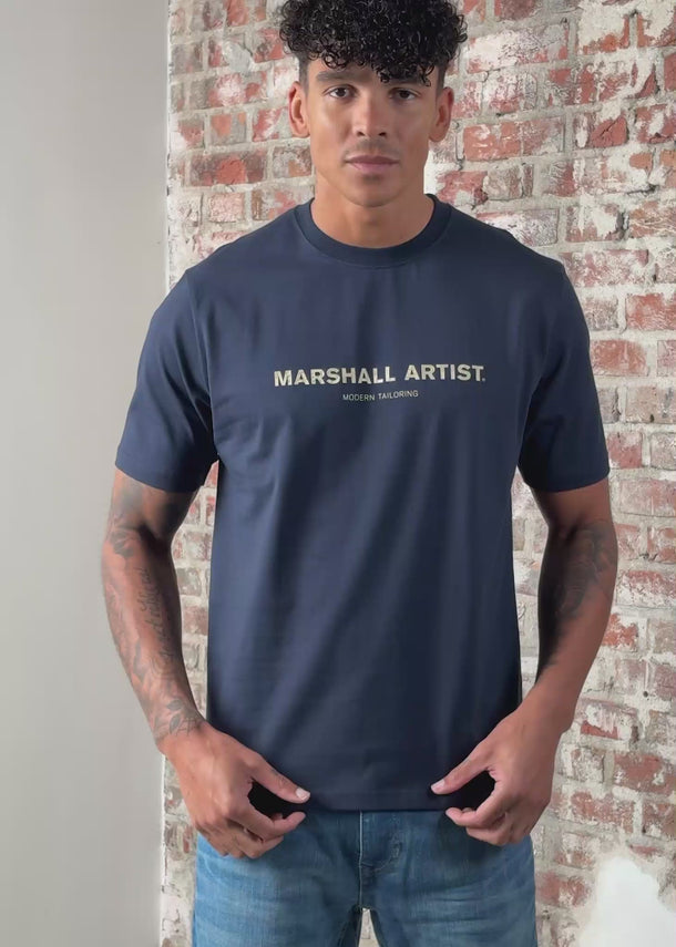 Marshall Artist T-shirts Costal erosion t-shirt - navy