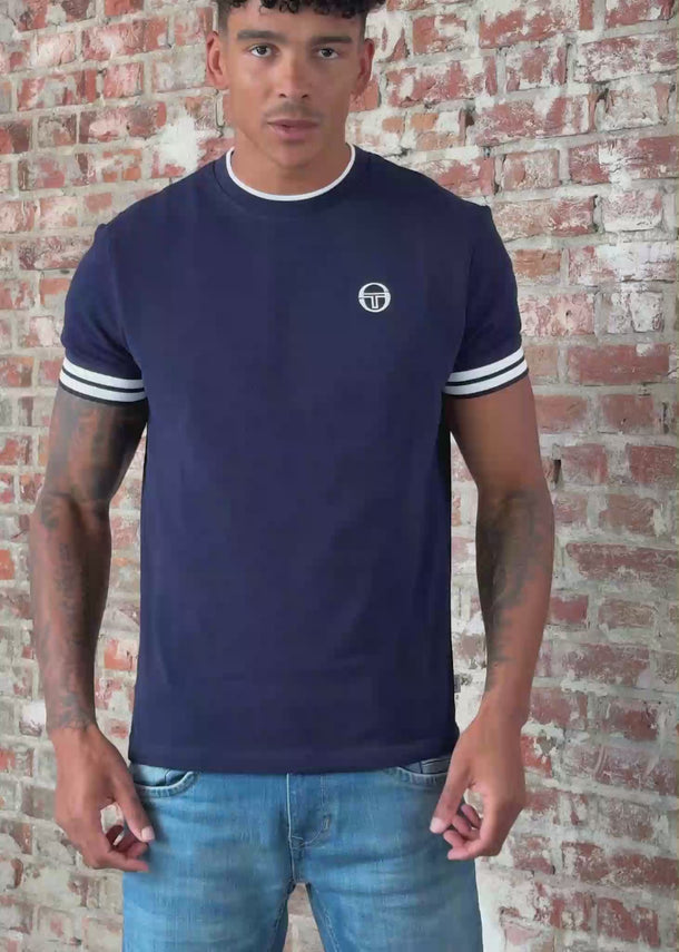 Sergio Tacchini T-shirts New iceberg tee - maritime blue white