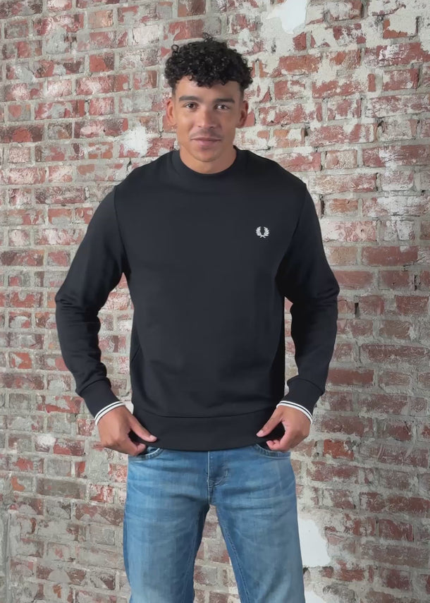 Fred Perry Truien Crew neck sweatshirt - black