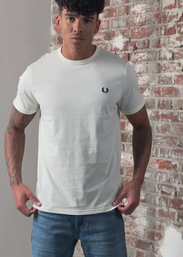 Fred Perry T-shirts Ringer t-shirt - ecru